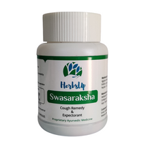 Load image into Gallery viewer, HerbsUp Swasaraksha helps in all kinds of cough - Dry Cough, Productive Cough and helps in expectoration of phlegm. It helps in respiratory wellness, thinning bronchial secretions and improving sluggish lungs.
