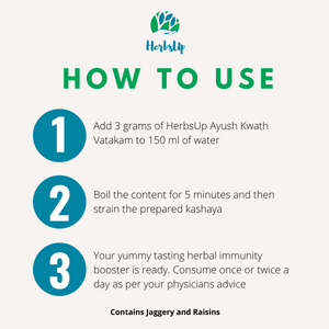 HerbsUp Ayush Kwath (50 Grams)- Herbal Tea