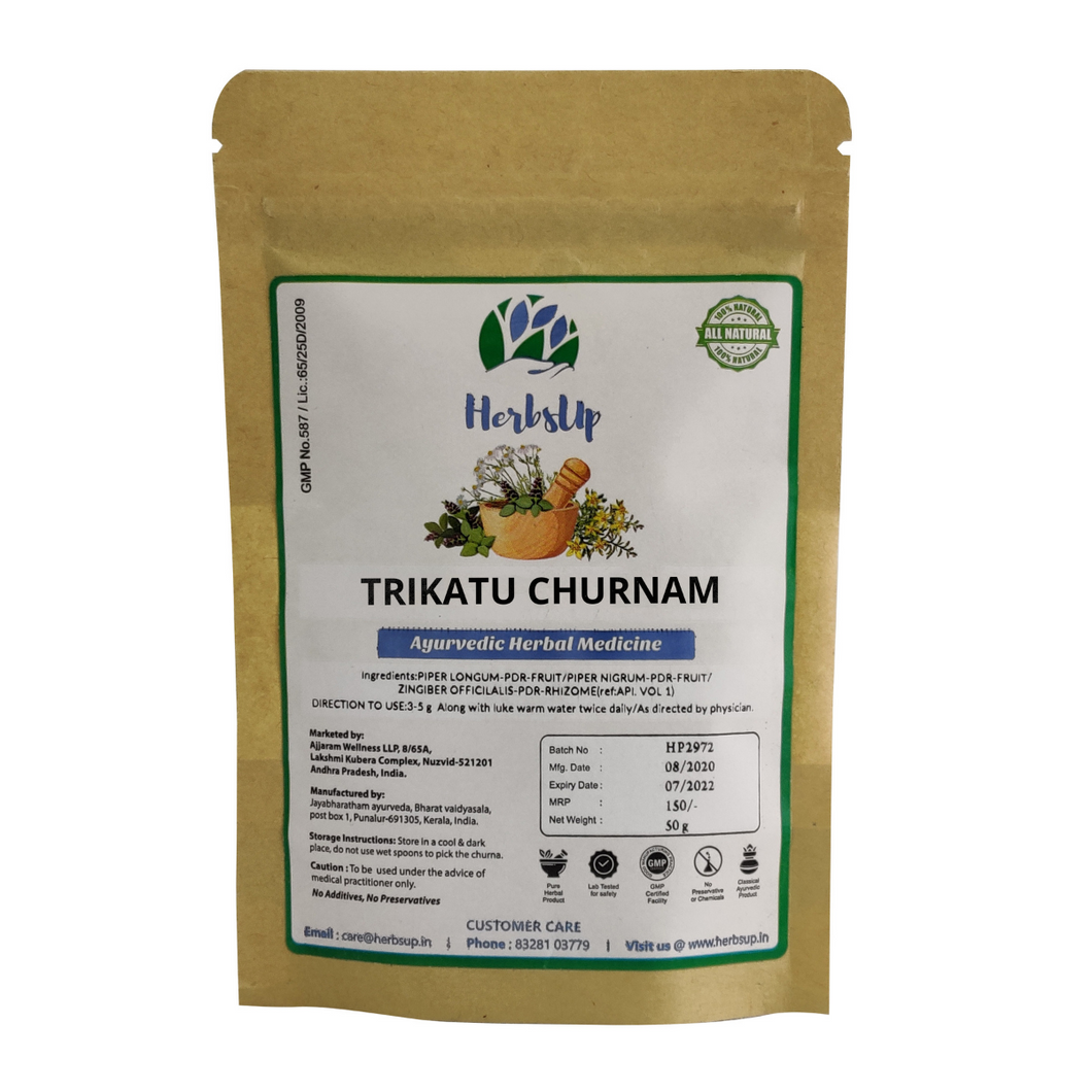 HerbsUp Trikatu Churna (Powder)- 50 Grams